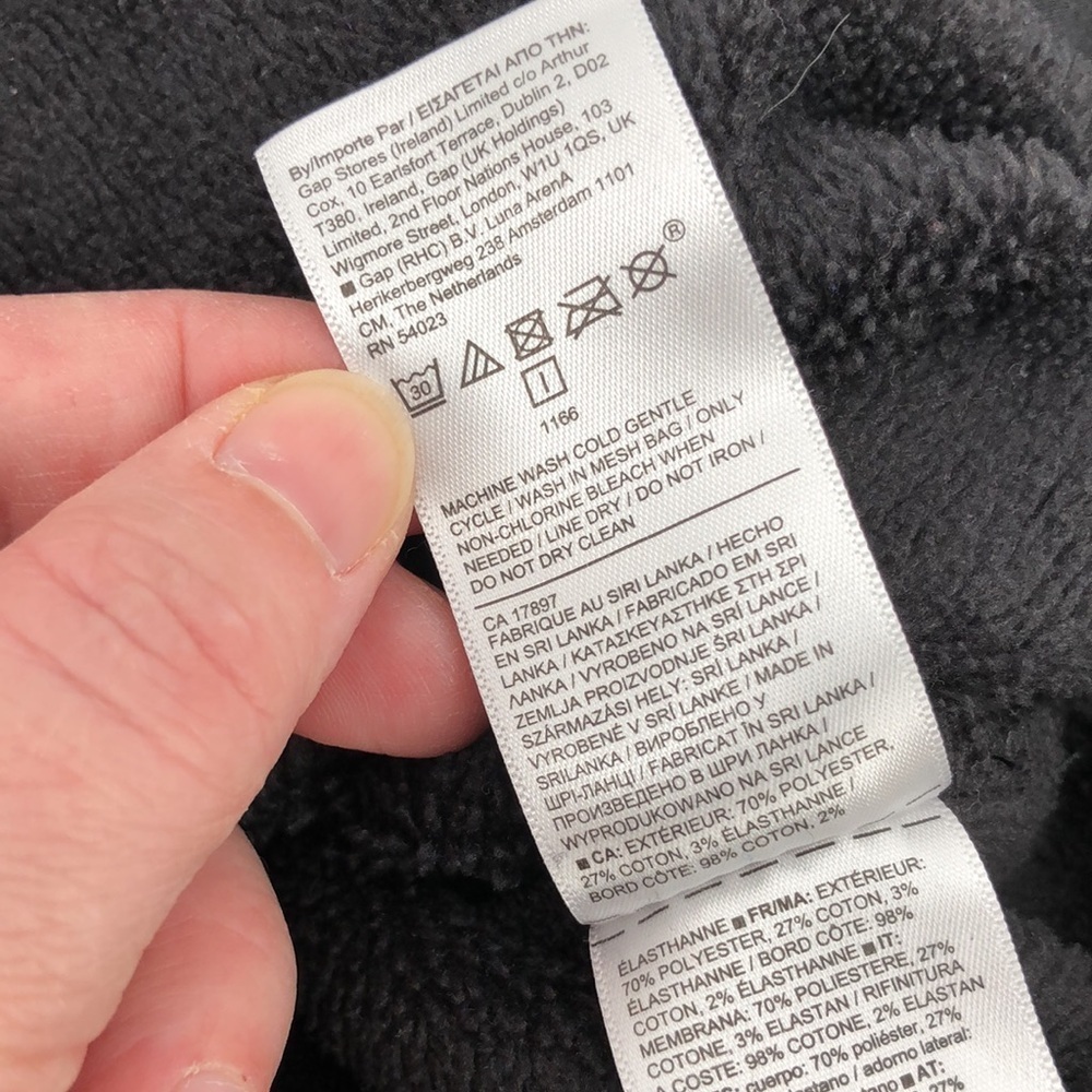 Athleta Girl Pullover Hooded Fleece Lined Sweatshirt Size L/12 Split BottomTunic - Picture 13 of 16